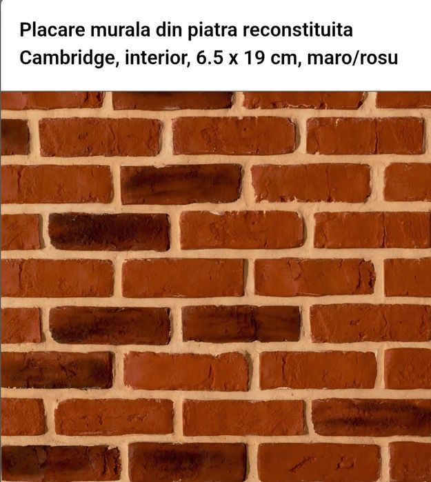 Vand Placi murale din piatra reconstituita Cambridge (8mp)