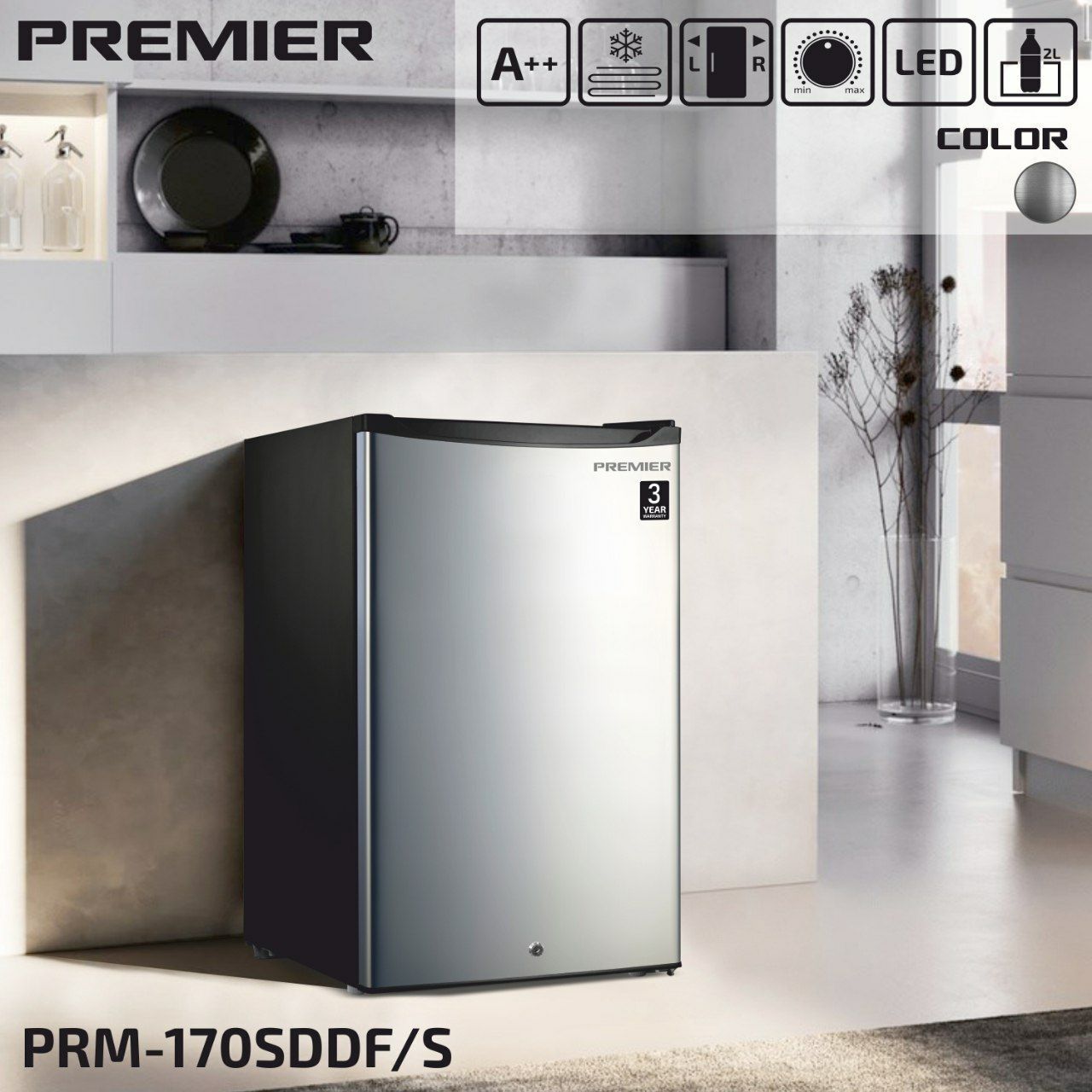 Супер акция 85см premier холодильник prm-96df/w 85см с доставкой