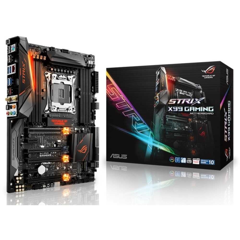 Дъно Дънна платка ASUS ROG Strix X99 Gaming 2011-3 X99 DDR4 OVERCLOCK