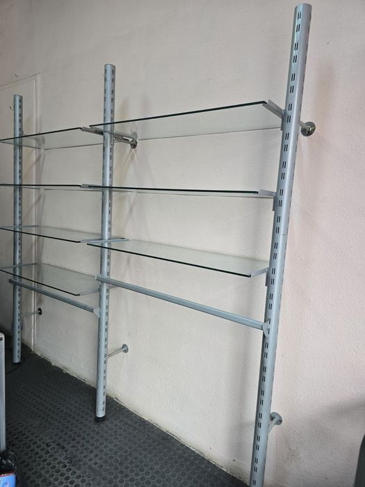 Спешно 4×стъклени рафтове/стелажи за оборудване на магазини