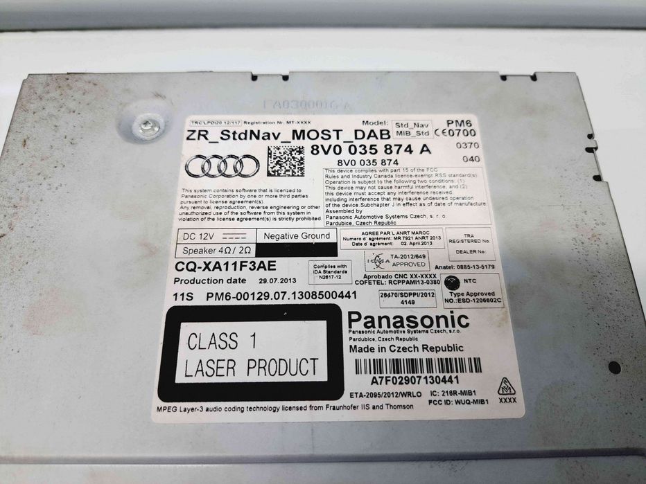 Unitate multimedia Audi A3 Sportback (8VA) Hatchback [Fabr 2012-2020]