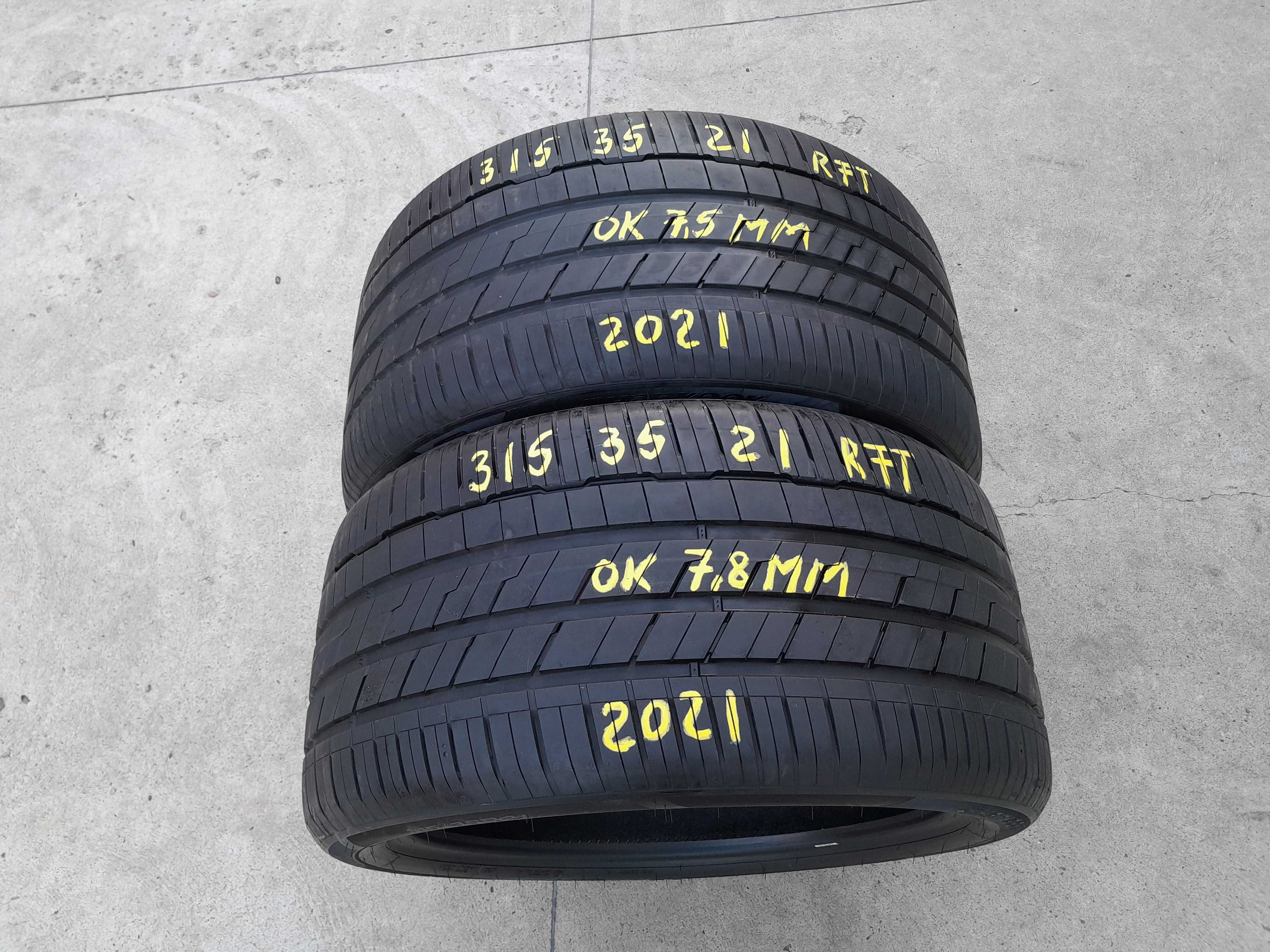 Doua anvelope vara 315 35 21 hankook ventus S1 evo3 run flat dot 2021