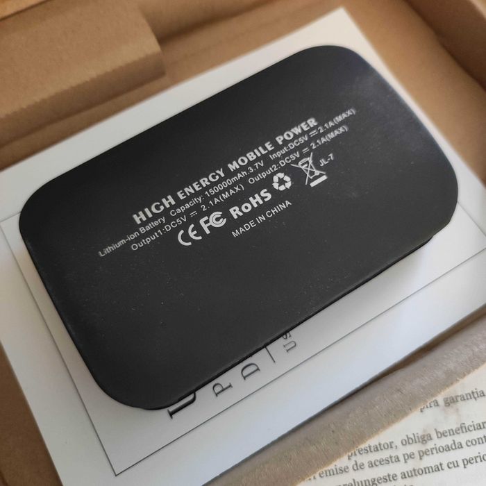 Power bank 150000mah baterie externa cu lanterna