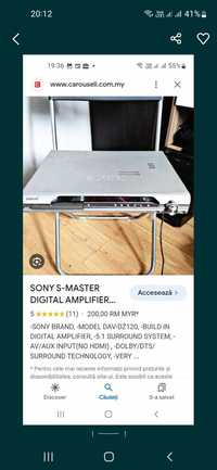 Urgent sistem home cinema 5.1 Sony S-master Amplificator