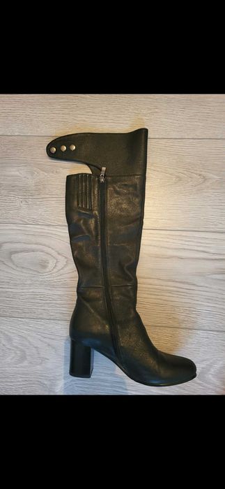 Осенние сапоги из натуральной кожи