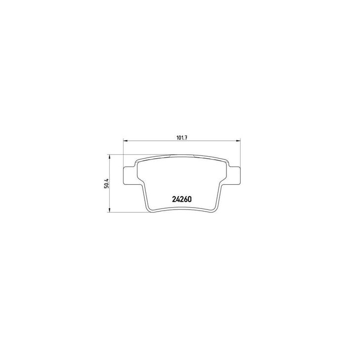 Placute frana spate Ford Mondeo 3 (B5y), 10.2000-03.2007, marca SRLine S70-1487