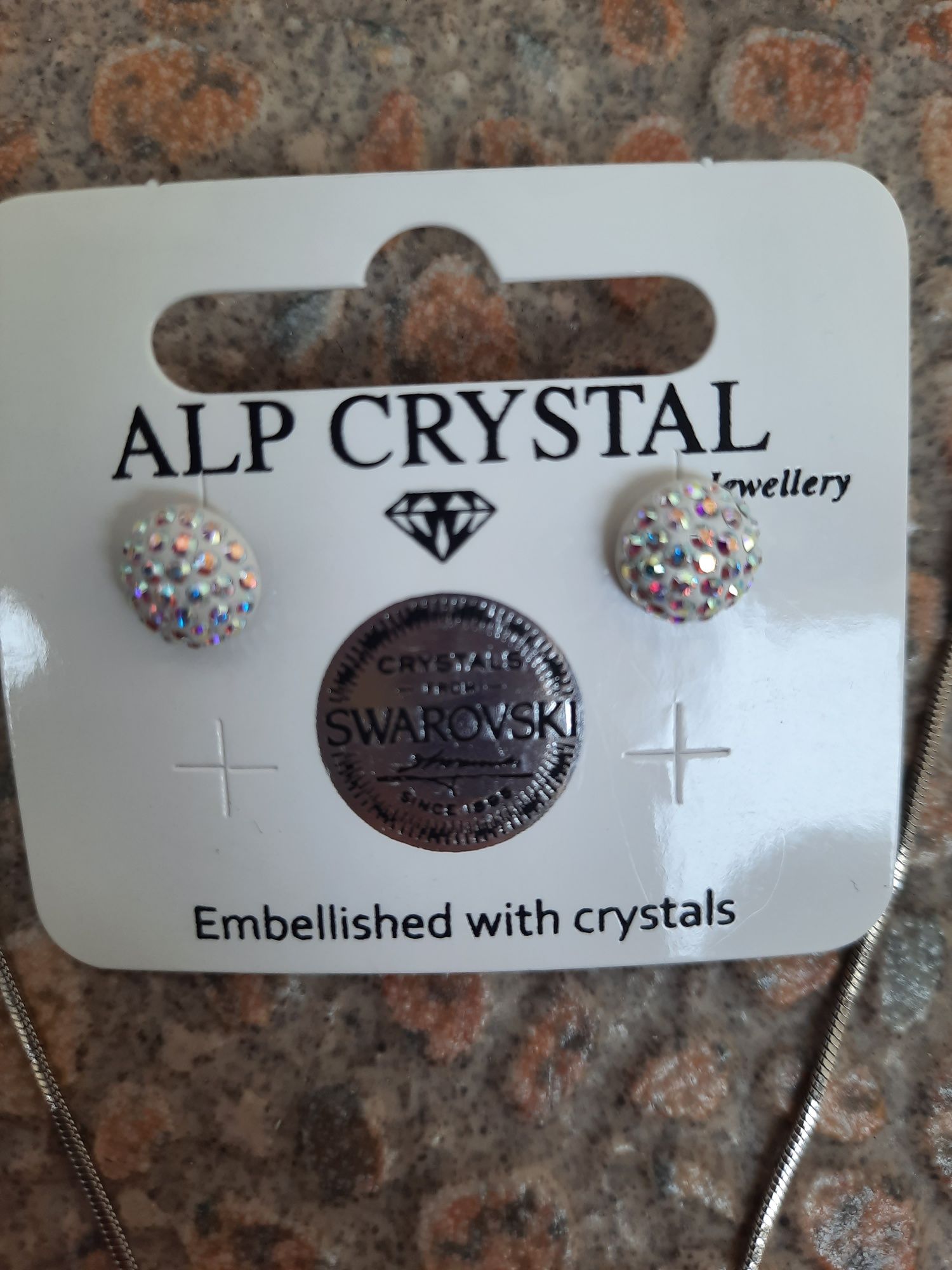 НОВ! Комплект Swarovski Alp Crystal