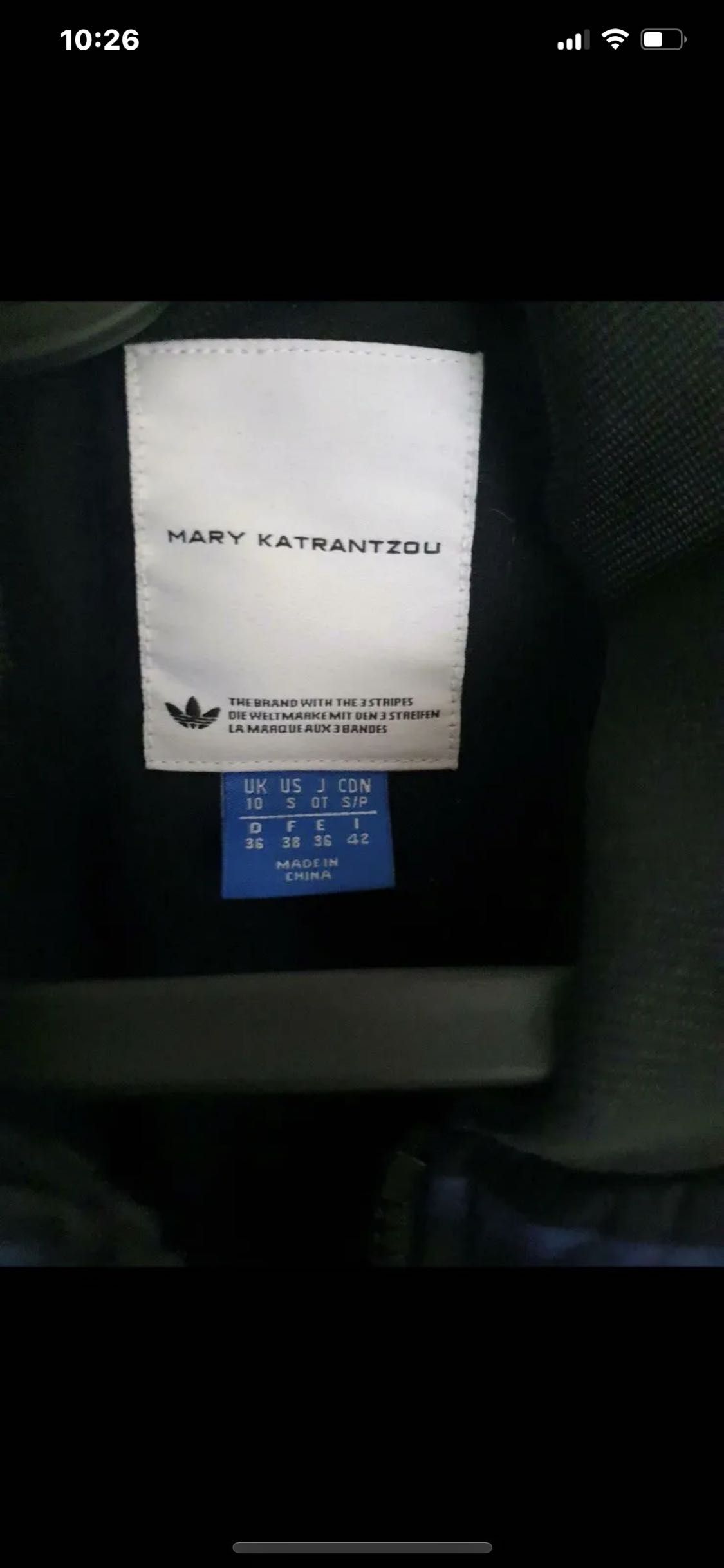 Adidas MARY KATRANTZOU дизайнерска рокля / яке