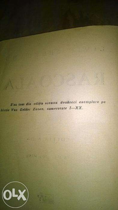 Roman “Răscoala” de Liviu Rebreanu. Tiparit de Editura Adeverul 1935