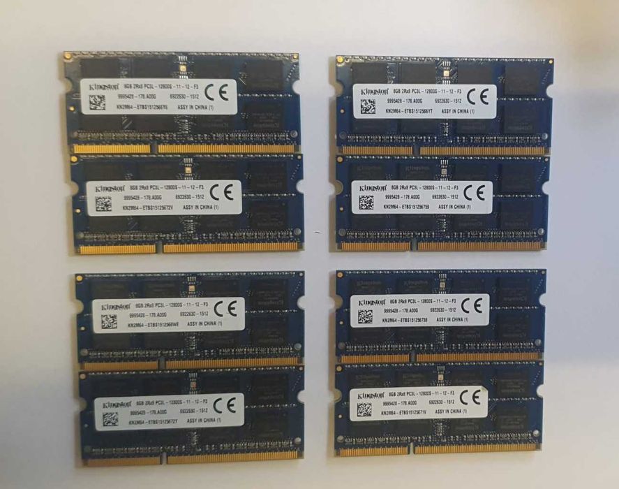 Memorie 2 x 8GB DDR3L Laptop, Kit 16GB DDR3L 1600 Kingston