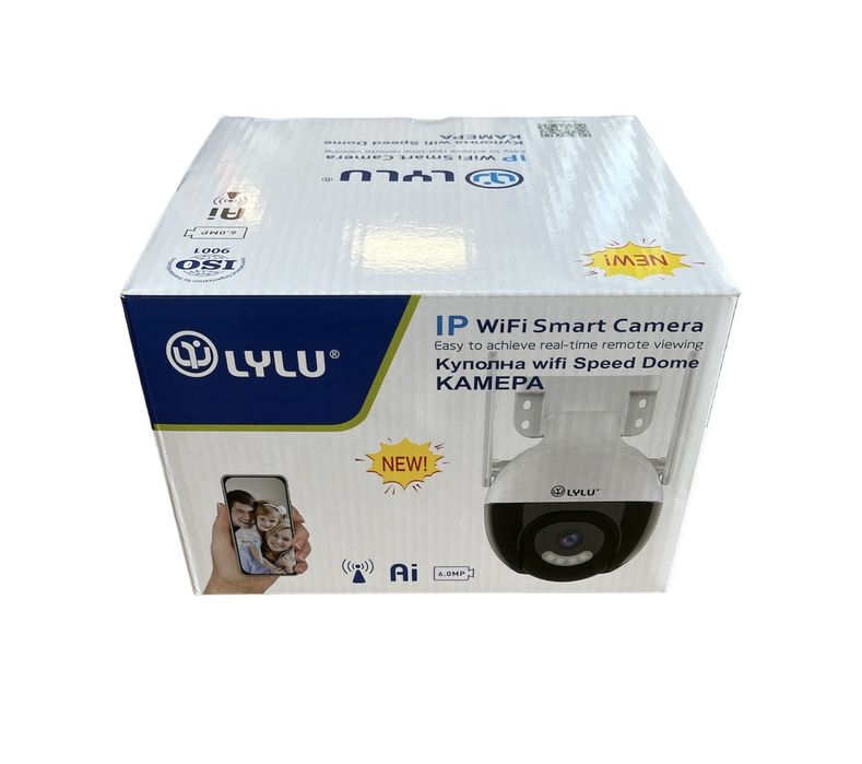 ПРОМО!!! ОХРАНИТЕЛНА WiFi КАМЕРА LyLu 6MP Smart Sphere ptz iCSee app