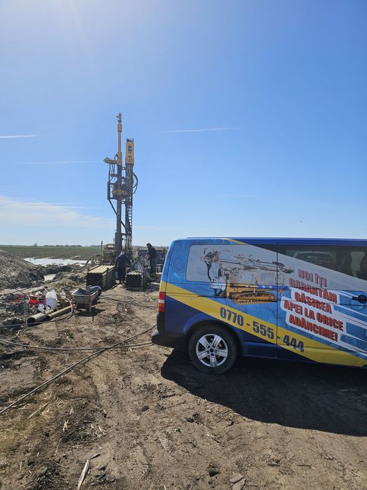 Foraj puturi apa de la 90E/ml. Oferta: un filtru de apa  GRATIS