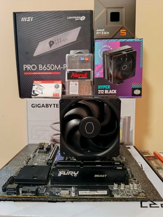 Гейминг Комбо, Ryzen 5 7600, MSI B650M Pro, 16GB DDR5 6000 - Гаранция