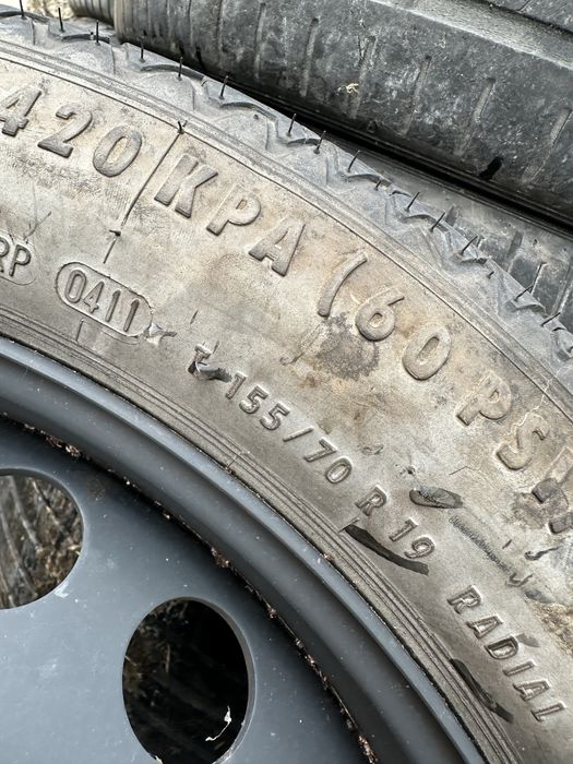 Патерица Mercedes S class W221 155/70/19 резервна гума с класа в221