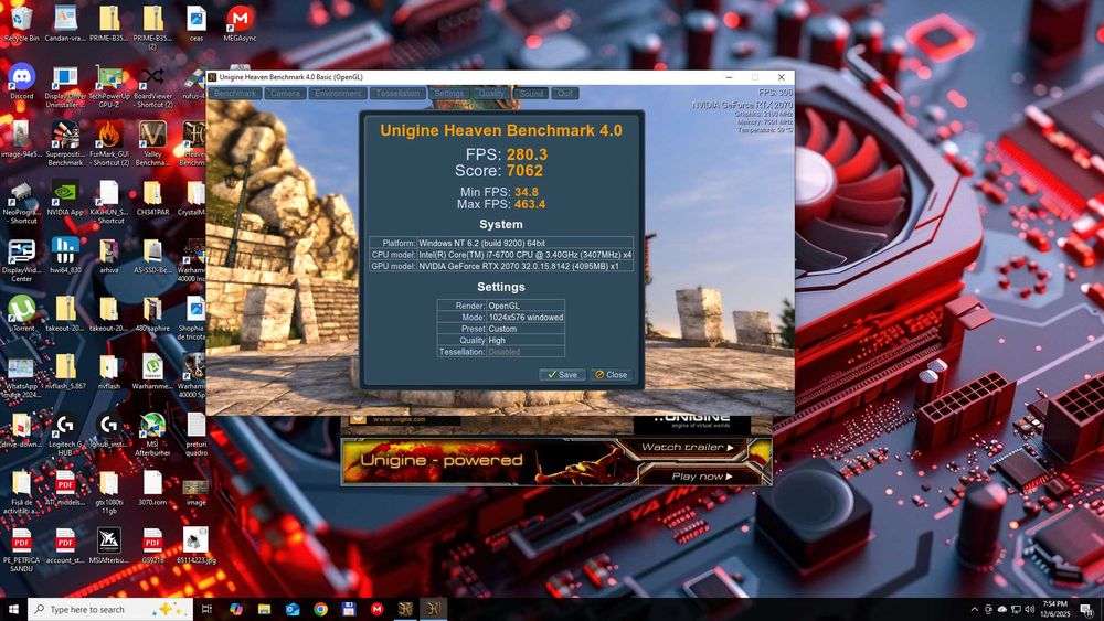 placa video Gigabyte RTX 2070 8GB Triple Fan