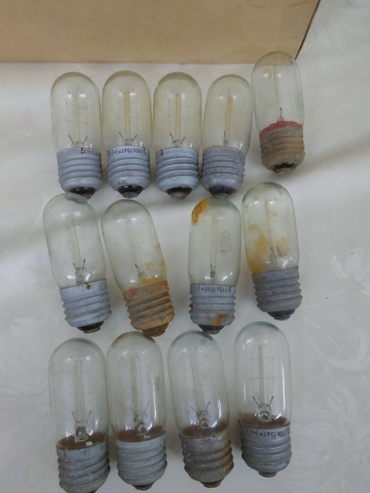 Винтажные лампы накаливания СССР 110В 15Вт, Е14, 1965 г.