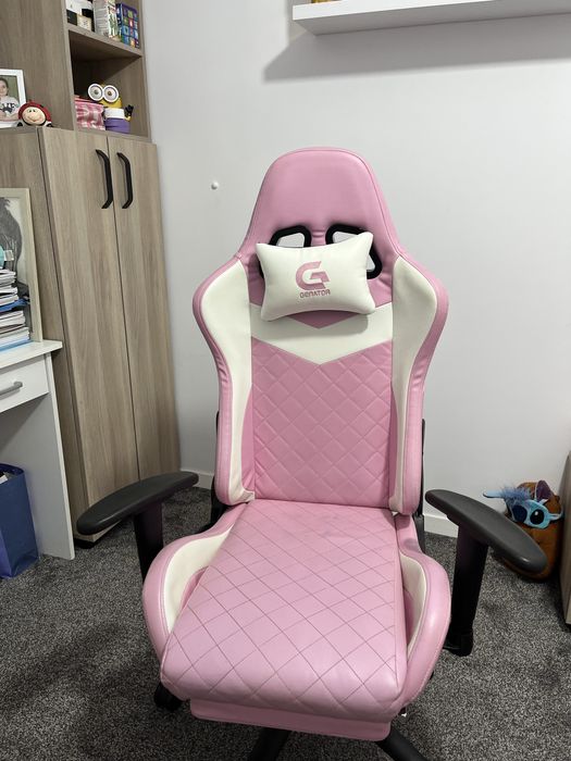 Scaun gaming roz