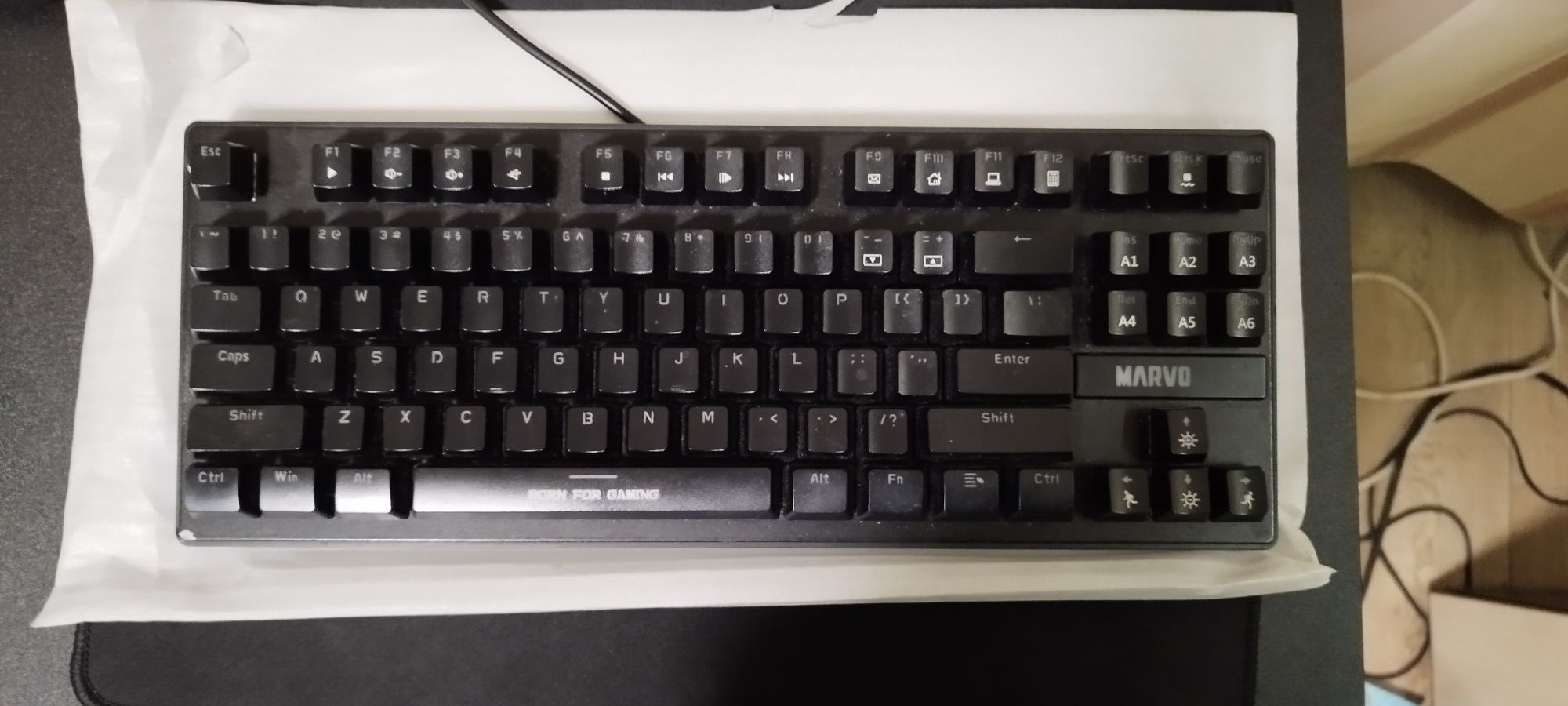 MARVO KG901 Mechanical Gaming Keyboard, сини суичове.