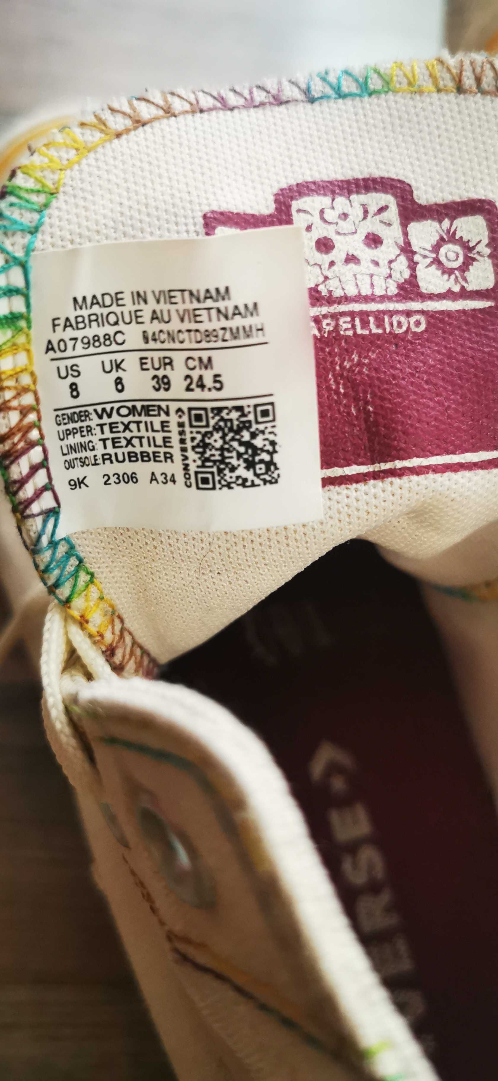 Кецове Converse Apellido високи маратонки Конверс тинейджър 39