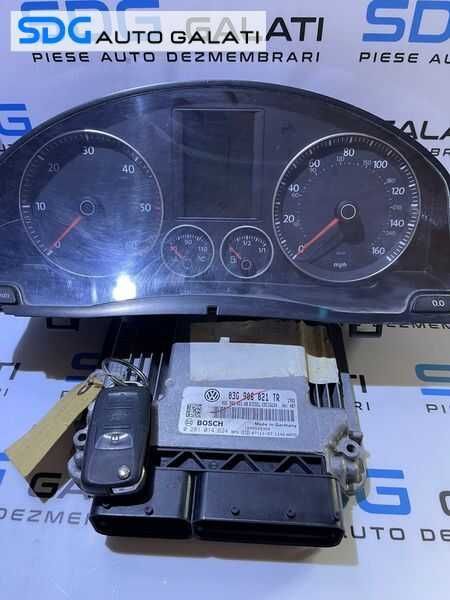Kit Pornire ECU Calculator Motor Cip Cheie Imobilizator VW Golf 5 1.9 TDI BXE 2004 - 2008 Cod 03G906021TR 03G906021AB 0281014624 [L4419]