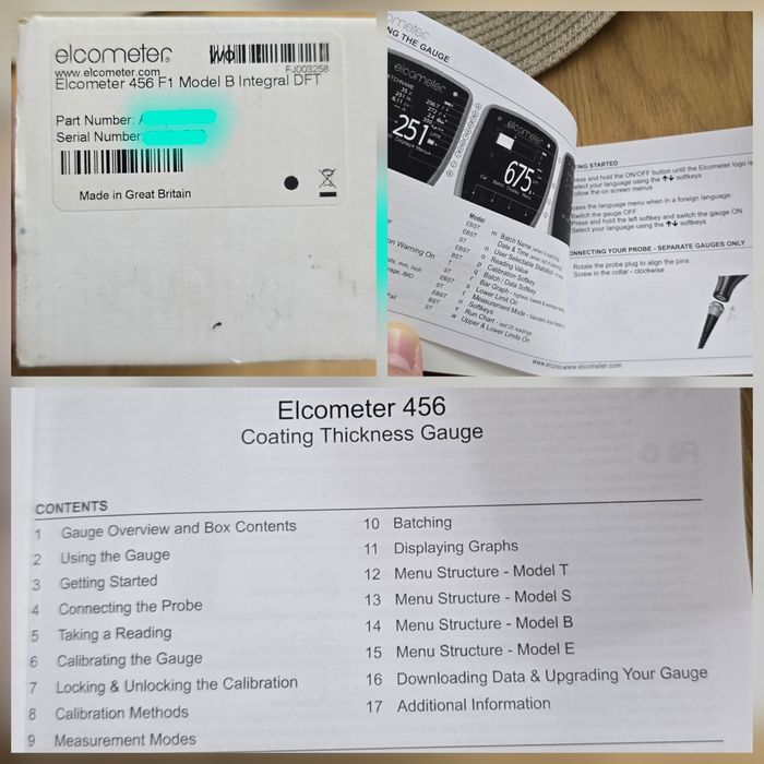 Tester vopsea profesional Elcometer 456 F1 DFT Gauge