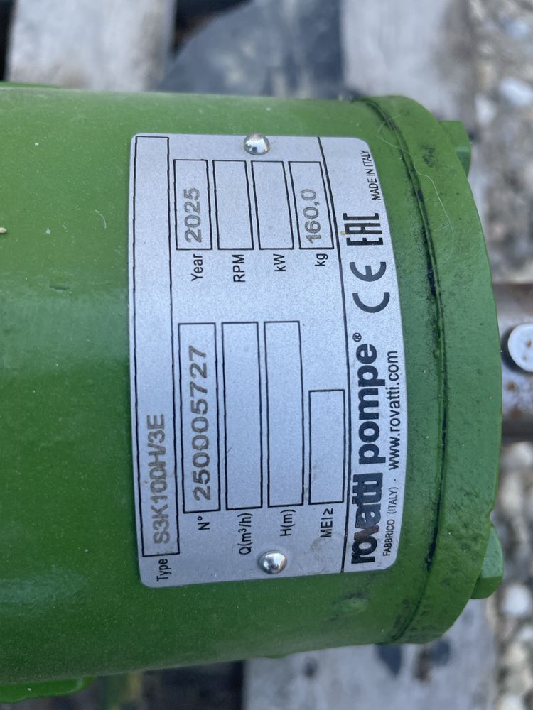 Pompa Rovatti F33K100/3E si S3K100H/3E