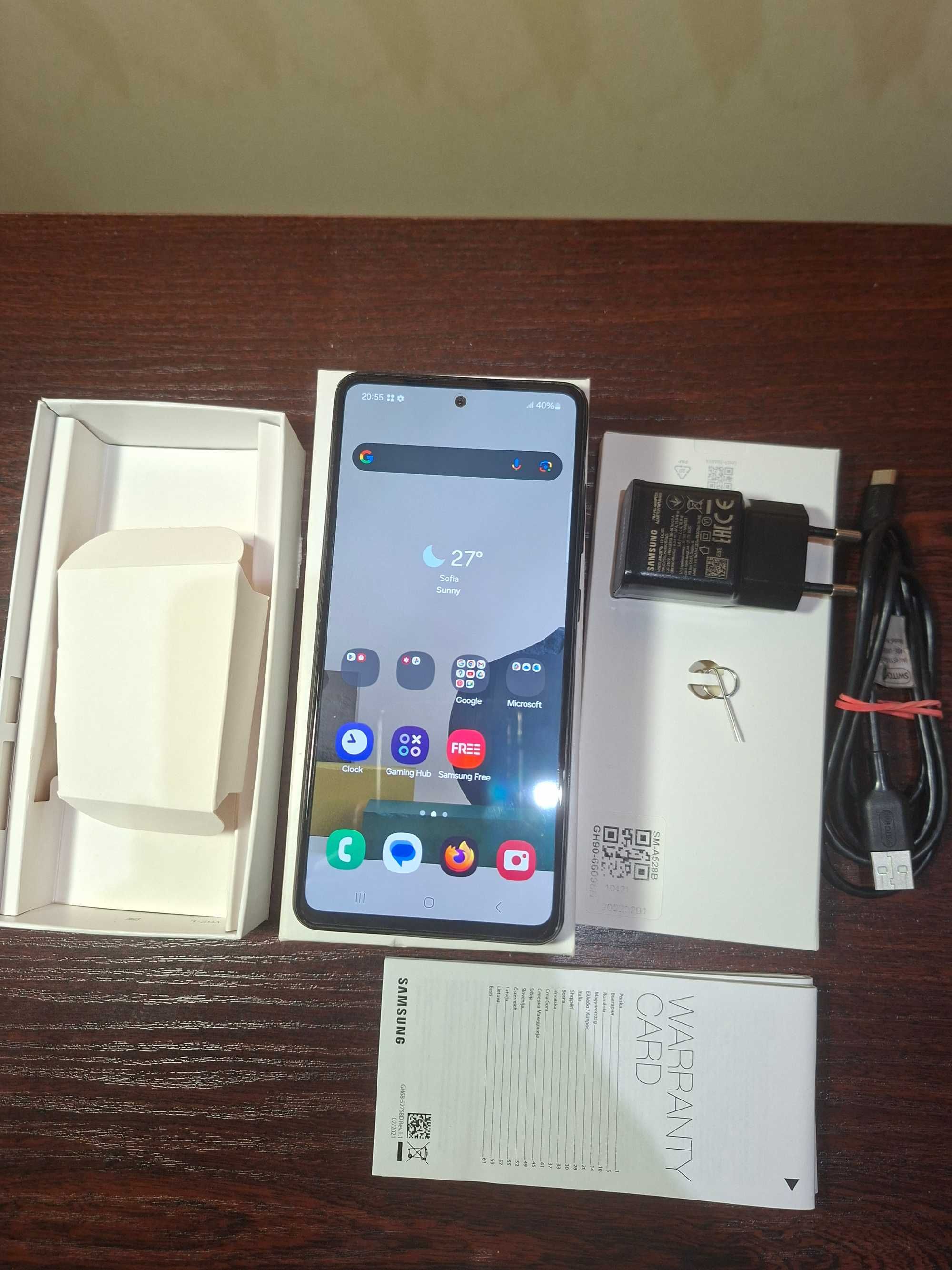 Samsung Galaxy A52s 5G, 128GB, 6GB Ram + зарядно и протектор