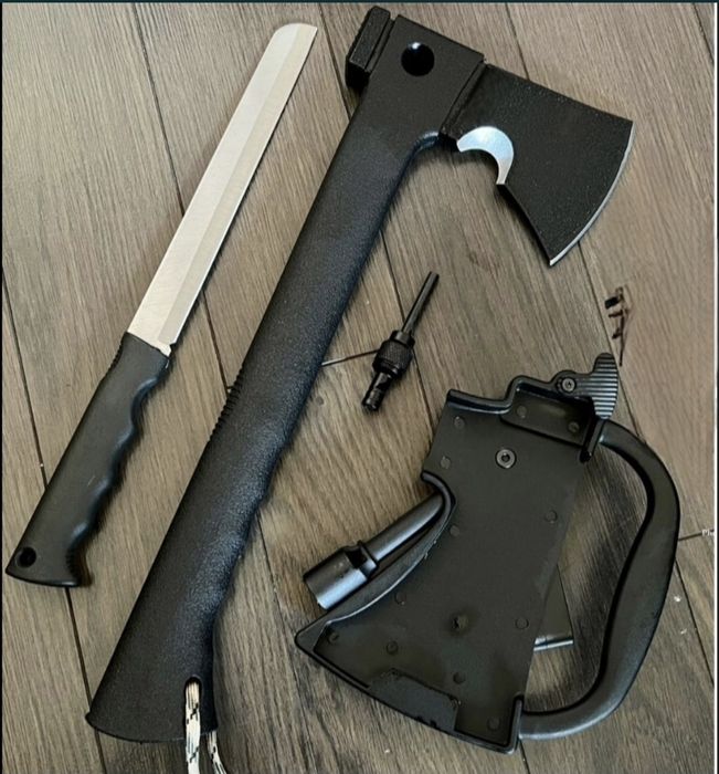 Руска туристическа мултифункционална брадва  5в1