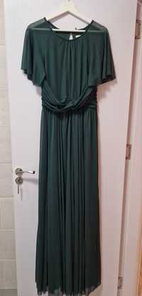 Rochie verde stretch