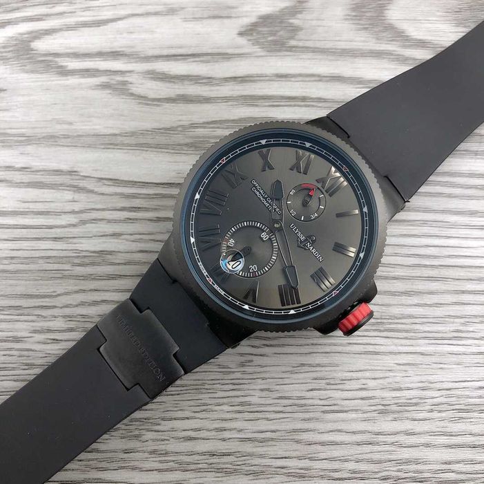 Ceas de bărbați automat Ulysse Nardin Marine Blacktop