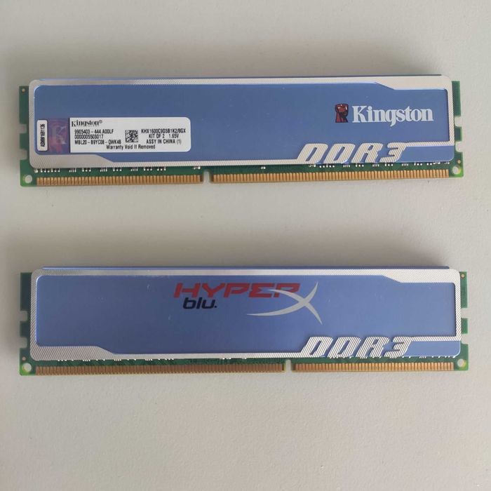 RAM памет Kingston HyperX blu DDR3-1600 CL9 8GB (4GB x 2 кит)