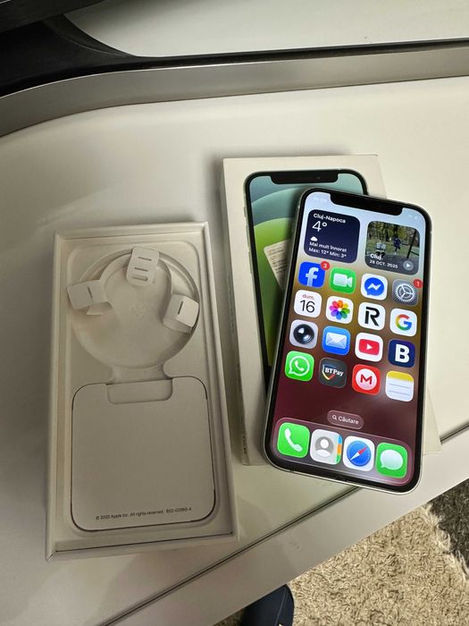 Iphone 12 Mini, verde pal, 128 GB, stare f buna