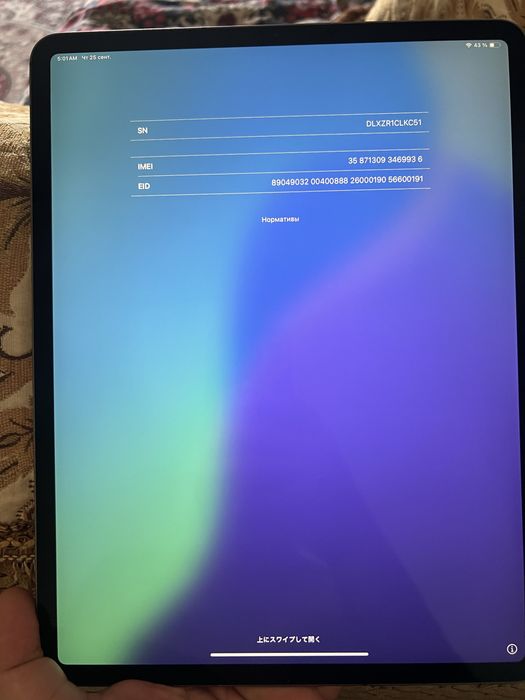 Ipad Pro 3 generation. 12.9 inch. Bypass