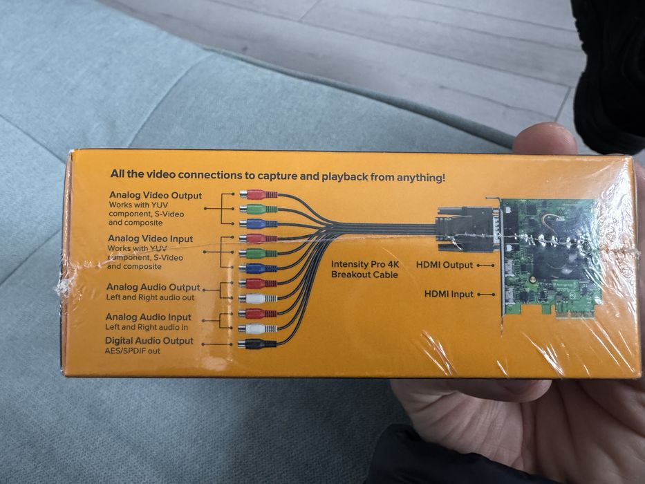 Placă de captură Blackmagic Design Intensity Pro 4K – Nouă, sigilată