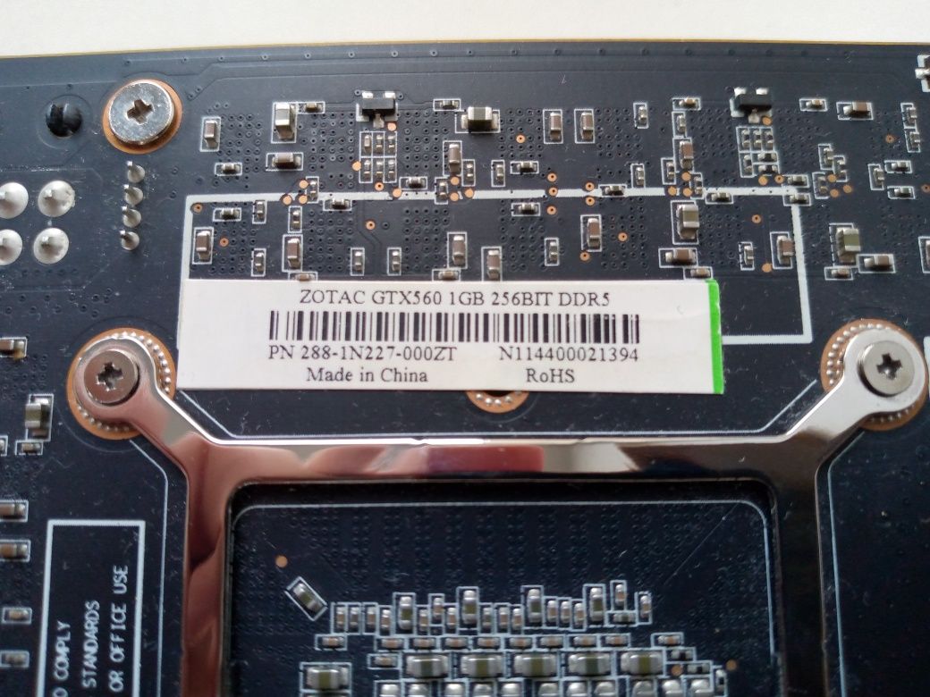 Видеокарта Zotac GTX 560 1GB GDDR5 256Bit в отличном состоянии