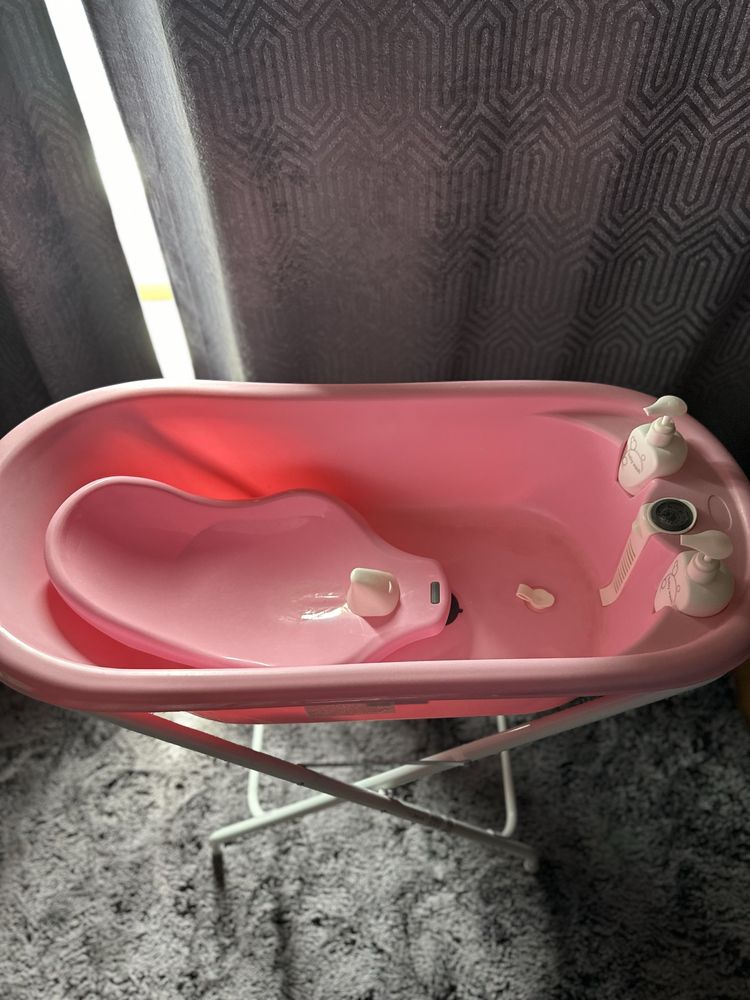 Комплект вана+стойка за къпане,РОЗОВ