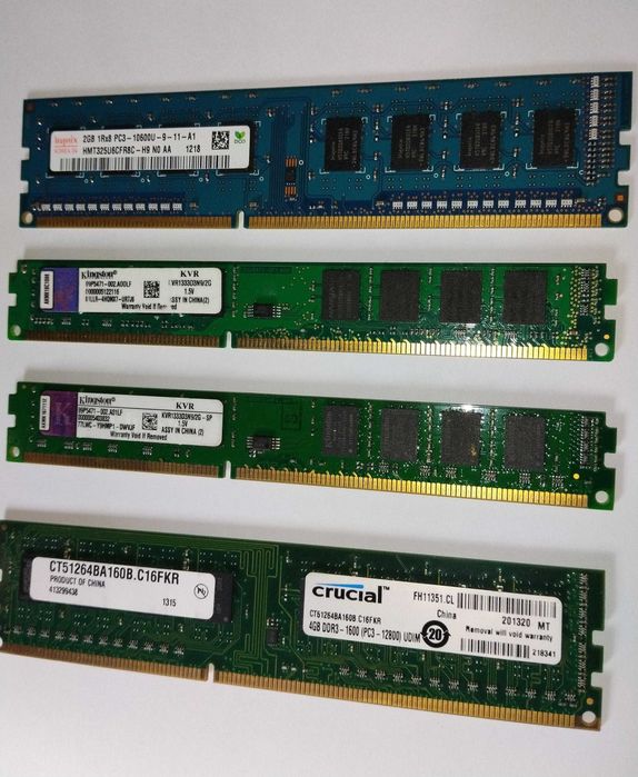 Vând memorii RAM DDR3 – 2GB și 4GB, testate și funcționale