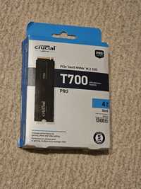 SSD Crucial T700 4TB Gen5 NVMe M.2 SSD with heatsink Nou