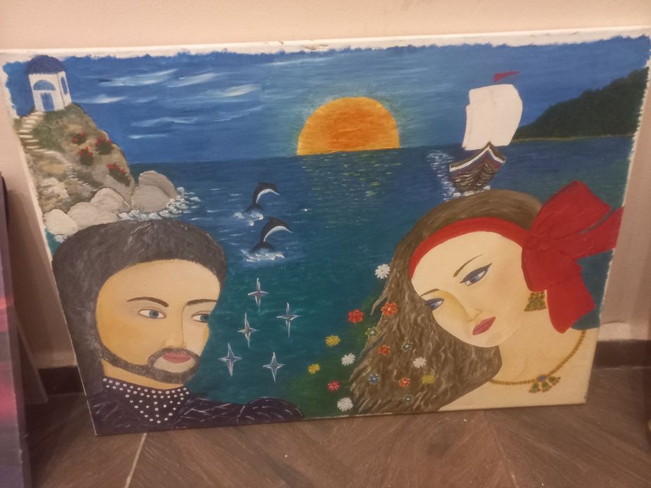 Стари картини на платно