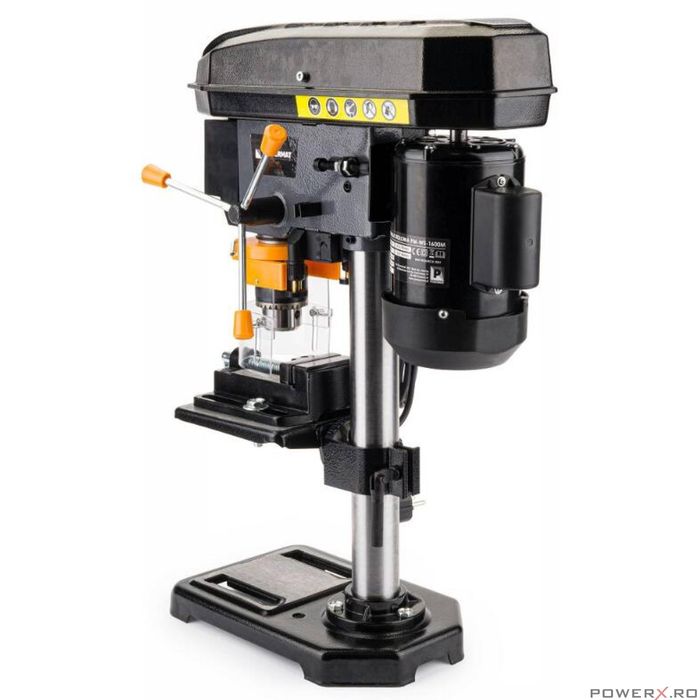Masina de gaurit fixa cu coloana, de banc 1600 W 5 viteze, Powermat