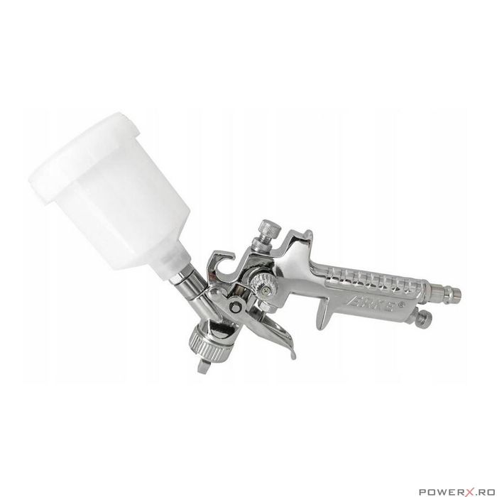Pistol de vopsit pentru retusuri, duza 0.8mm, 125ml, prindere 1/4'',