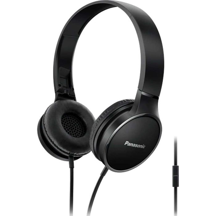 Casti PANASONIC RP-HF100ME-K, Cu Fir, On-Ear, Microfon, negru Sigilate
