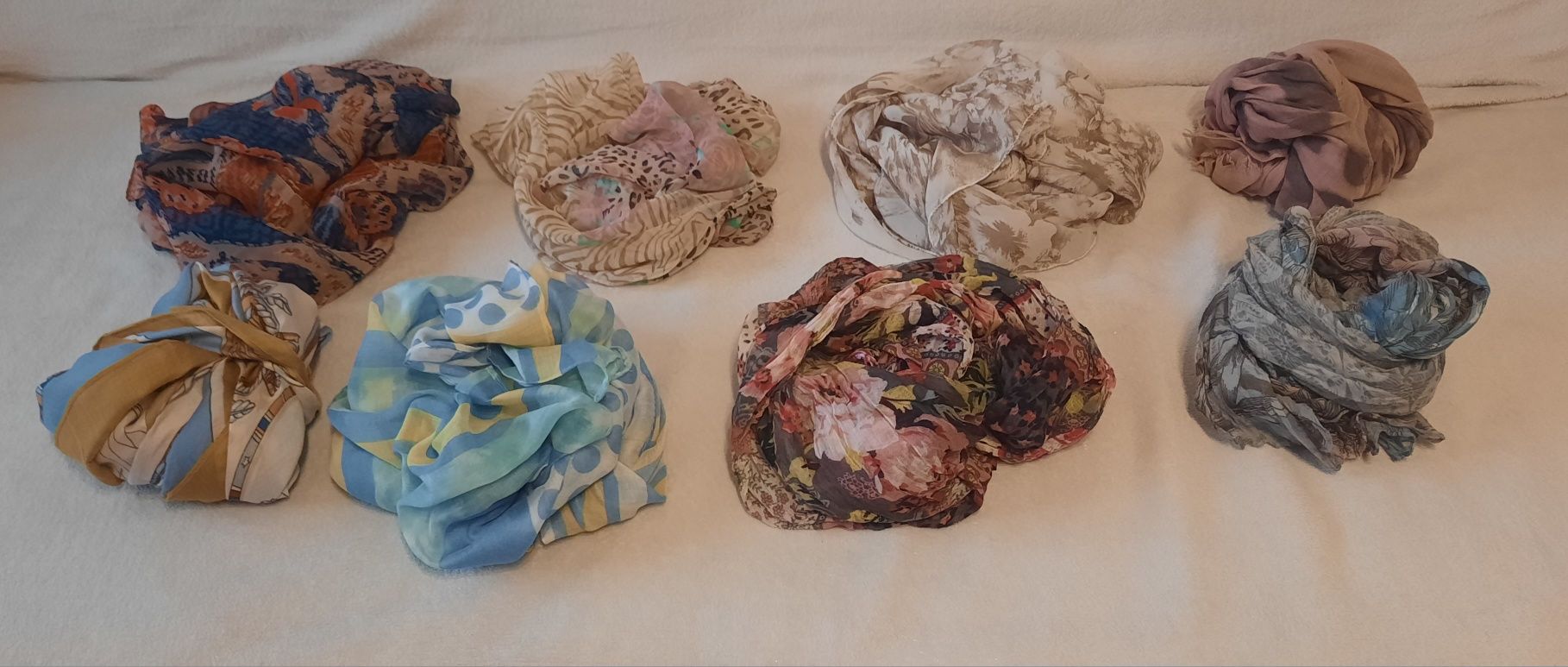 Set 8 eșarfe multicolore