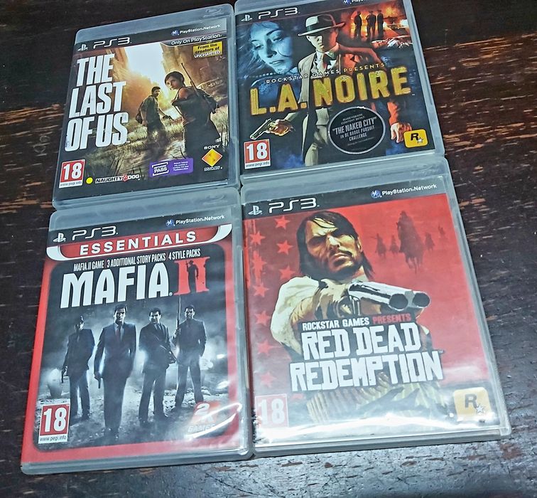 Red Dead Mafia2 Viking Hitman Metal Gear Last of Us AC Creed PS 3