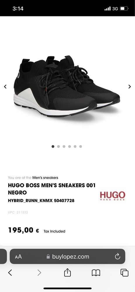 Обувки Hugo Boss Hybrid Run