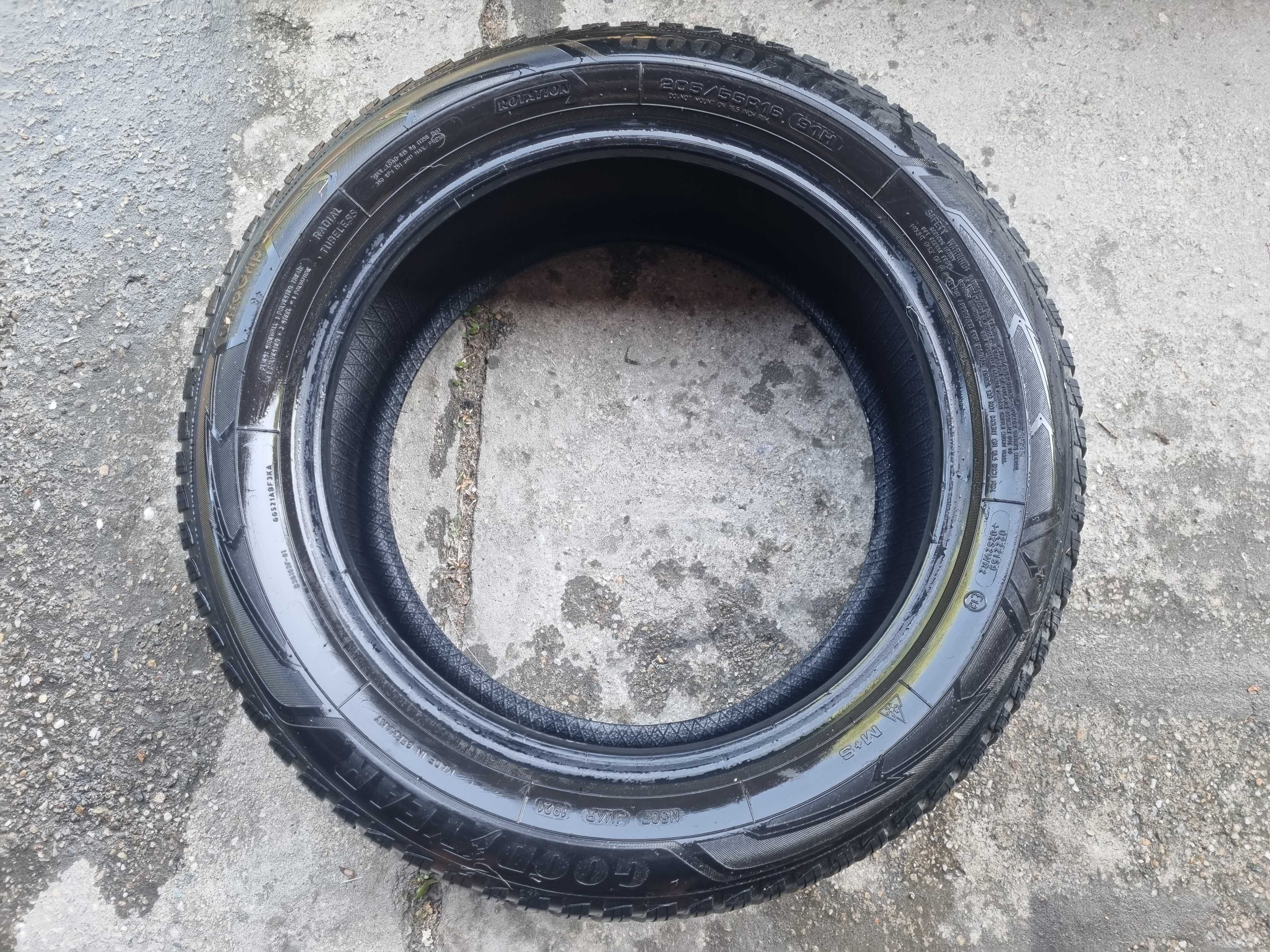 4 anvelope MS 205 55 16 an 2021 goodyear