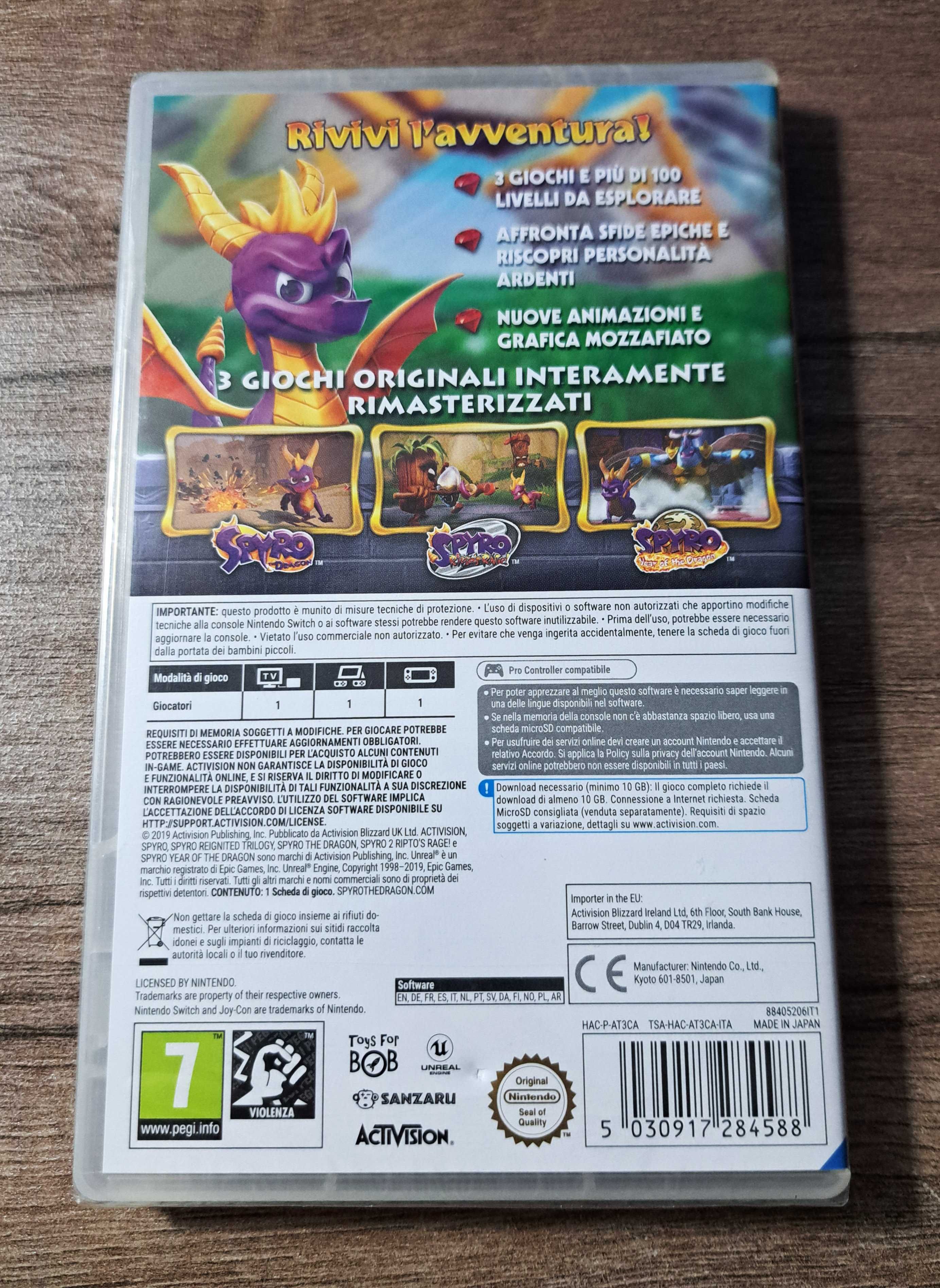 Spyro Reignited Trilogy Nintendo Switch nou