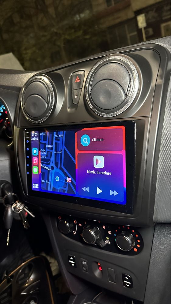 Navigatie android Dacia Logan Sandero CarPlay AndroidAuto