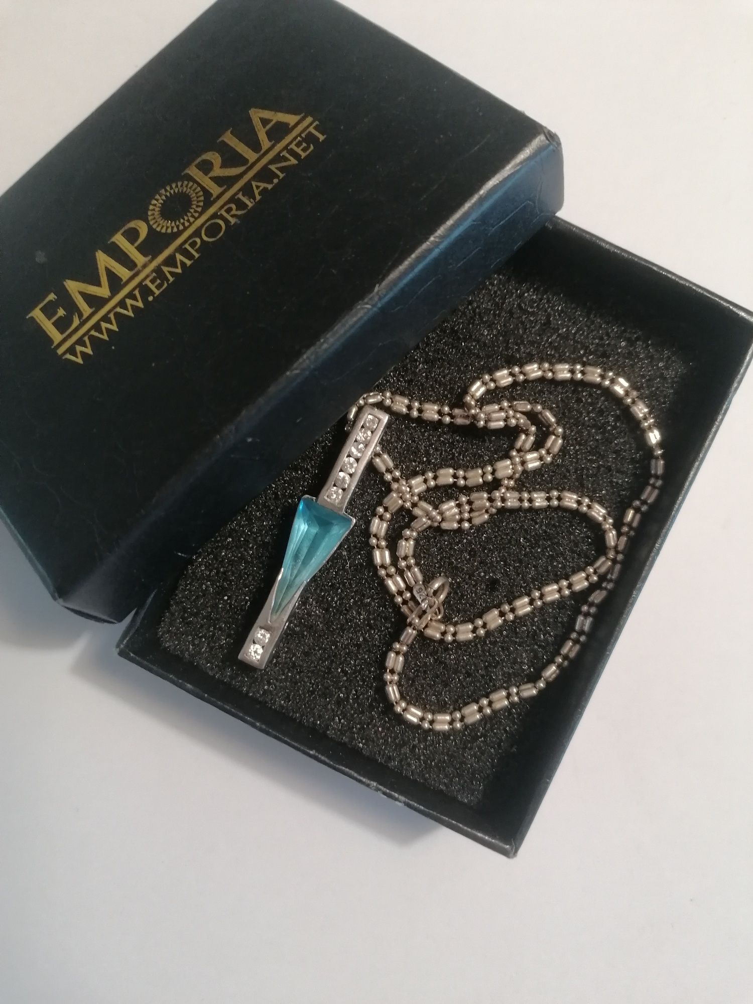 Set colier și pandantiv argint 925, Emporia, 10,78 gr, purtat de 2 ori