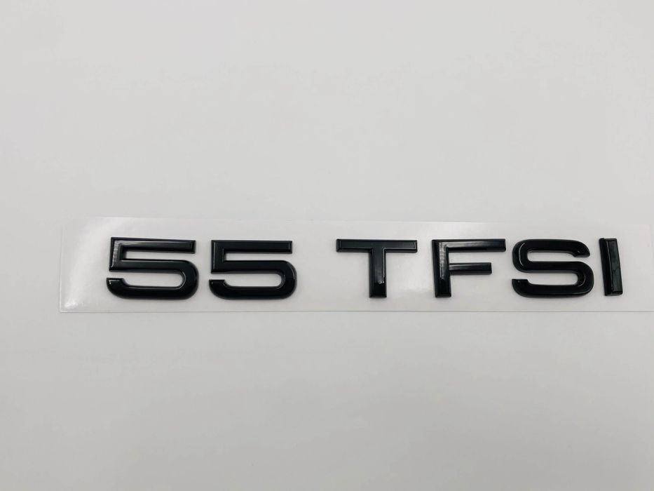 Emblema Audi 55 TFSI spate negru